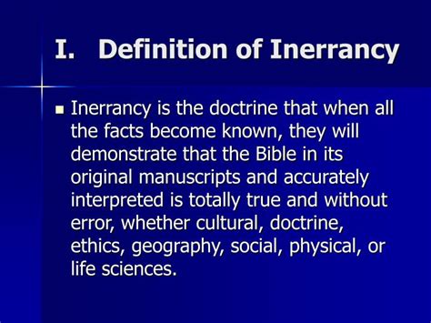 inerrancy in tagalog meaning|INERRANCY .
